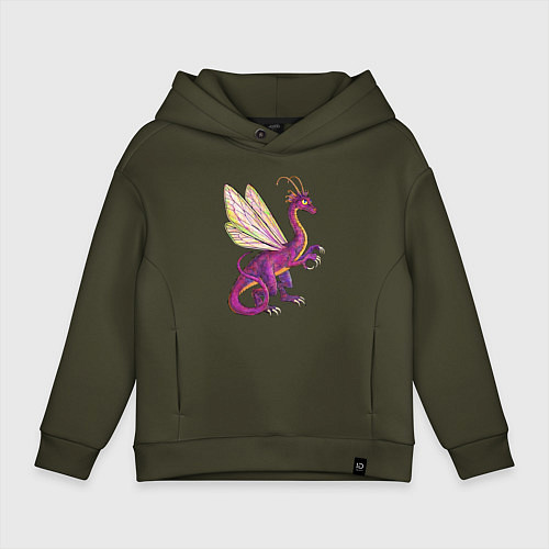 Детское худи оверсайз HOMM3 Faerie Dragon / Хаки – фото 1