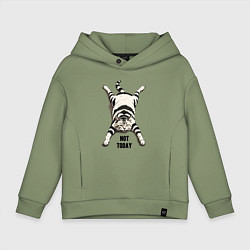 Детское худи оверсайз Ленивый кот - not today