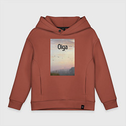 Детское худи оверсайз Olga птицы в тумане