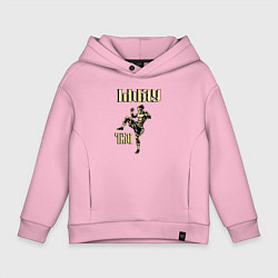 Детское худи оверсайз Крутой боец муай тай