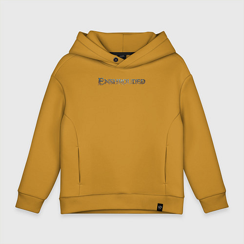 Детское худи оверсайз Enshrouded logo / Горчичный – фото 1