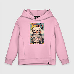 Детское худи оверсайз Клоун с девочкой арт
