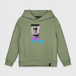 Толстовка оверсайз детская Y2K Vibes, цвет: авокадо