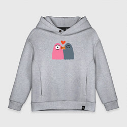 Детское худи оверсайз Влюблённые птенчики