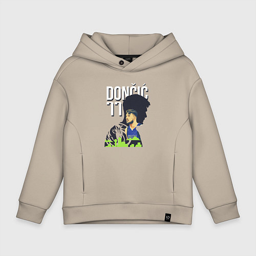 Детское худи оверсайз Лука Дончич / Миндальный – фото 1