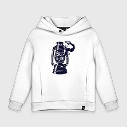 Детское худи оверсайз Космическая керосиновая лампа