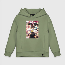 Детское худи оверсайз Дандадан: Момо Аясэ