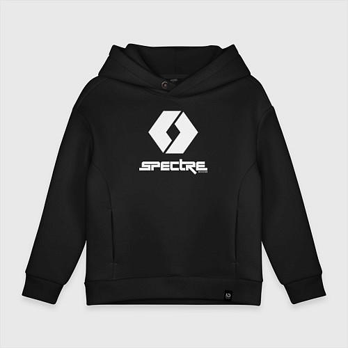 Детское худи оверсайз Spectre divide logo / Черный – фото 1