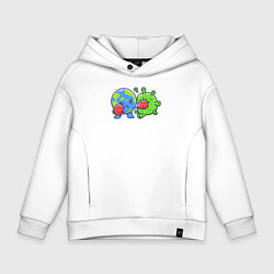 Детское худи оверсайз Удар по вирусу