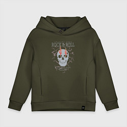 Детское худи оверсайз Рок н ролл молнии