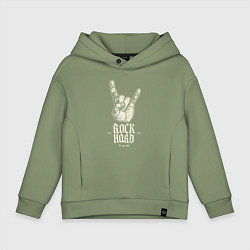 Детское худи оверсайз Тяжёлый рок не остановить