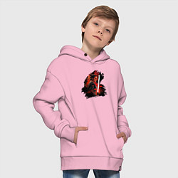 Толстовка оверсайз детская Рей Скайуокер - Звездные войны, цвет: светло-розовый — фото 2