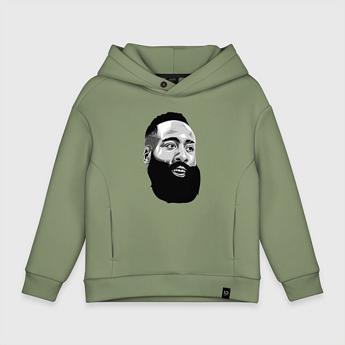 Детское худи оверсайз James Harden / Авокадо – фото 1