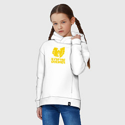 Толстовка оверсайз детская Wu-Tang для детей, цвет: белый — фото 2