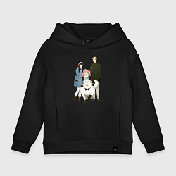 Детское худи оверсайз Семья шпиона вместе