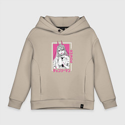 Детское худи оверсайз Человек-бензопила Пауэр каваи