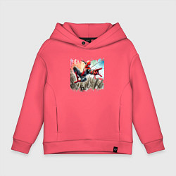 Детское худи оверсайз Spider-Man watercolor sketch - ai art fantasy