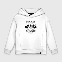 Детское худи оверсайз Микки и Минни Маус