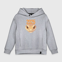 Детское худи оверсайз Желтая змея 2025