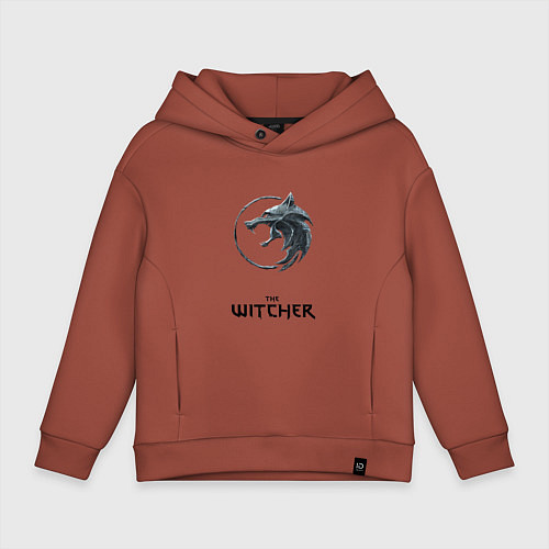 Детское худи оверсайз The witcher ciri / Кирпичный – фото 1