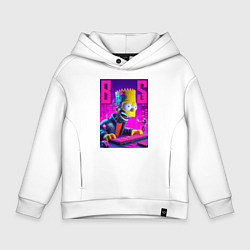 Детское худи оверсайз Bart Simpson - cyber gamer
