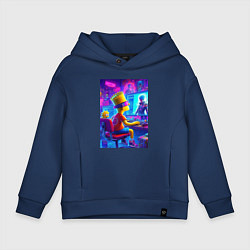 Детское худи оверсайз Барт и Мэгги выбирают персонажа