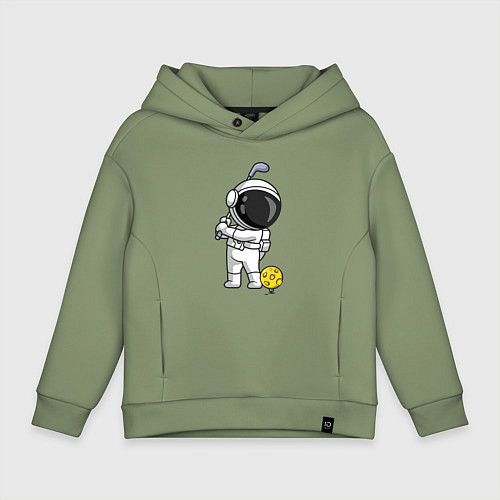 Детское худи оверсайз Космический гольф / Авокадо – фото 1