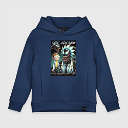 Детское худи оверсайз Morty and Rick - meme we are Venom