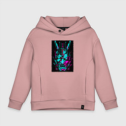 Детское худи оверсайз Киберпанк самурай цифровой