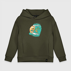 Детское худи оверсайз Пришелец серфер