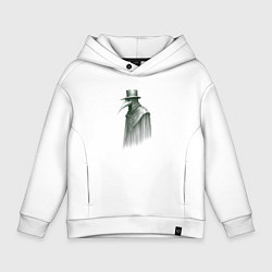 Детское худи оверсайз Чумной доктор в зелёных тонах