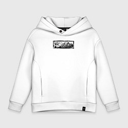 Детское худи оверсайз Внедорожник, велосипед и горы - оффроад