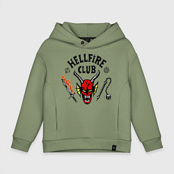 Детское худи оверсайз Stranger things - hellfire club