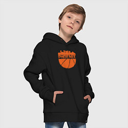 Толстовка оверсайз детская Phoenix basketball, цвет: черный — фото 2