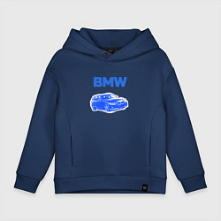 Детское худи оверсайз Blue bmw