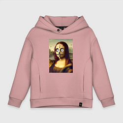 Детское худи оверсайз Mona Lisa in a mask - steampunk