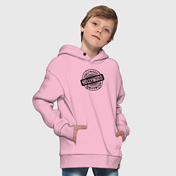 Толстовка оверсайз детская Hollywood vibe, цвет: светло-розовый — фото 2