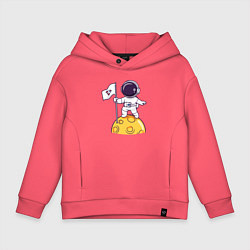 Детское худи оверсайз Астронавт прибыл на луну