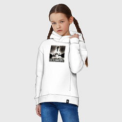 Толстовка оверсайз детская Людское, цвет: белый — фото 2