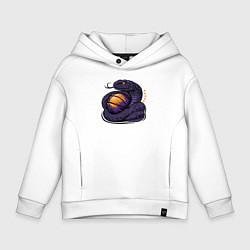 Толстовка оверсайз детская Black mamba basketball, цвет: белый
