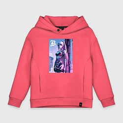 Детское худи оверсайз Киберпанк девчонка Барби - нейроарт фантазия