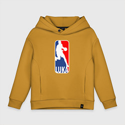 Толстовка оверсайз детская NBA Luka, цвет: горчичный