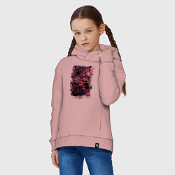 Толстовка оверсайз детская Мамочка длинные ноги из Poppy Playtime, цвет: пыльно-розовый — фото 2