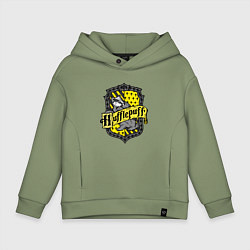 Детское худи оверсайз Hufflepuff emblem