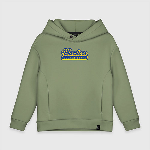 Детское худи оверсайз Warriors - Golden State / Авокадо – фото 1