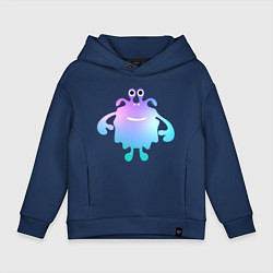 Детское худи оверсайз Monster cartoon blue purple