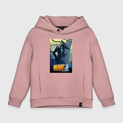 Толстовка оверсайз детская MDK - Kurt, цвет: пыльно-розовый
