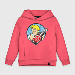 Толстовка оверсайз детская Vault Guybrush, цвет: коралловый