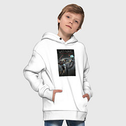 Толстовка оверсайз детская Quake champions - NYX and Sorlag, цвет: белый — фото 2