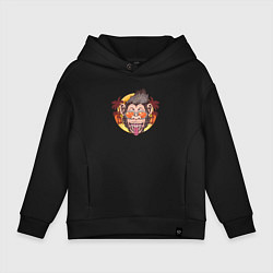 Толстовка оверсайз детская Summer monkey, цвет: черный